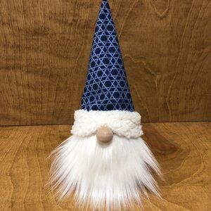 Blue Star of David Gnome Hanukkah  Jewish Decor Rosh Hashanah Minimalist Gift